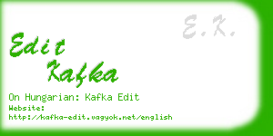 edit kafka business card